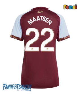 Aston Villa Ian Maatsen #22 Tricou Fotbal Replică 2025-26 Femei Acasa